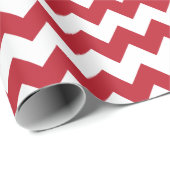 メリークリスマス赤と白シェブロン ラッピングペーパー (ロールコーナー)