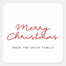 メリークリスマス赤と白ミニマル