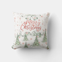 メリークリスマス赤と緑の雪の木