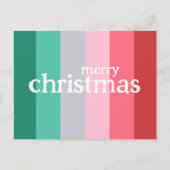メリークリスマス赤と緑 シーズンポストカード (正面)