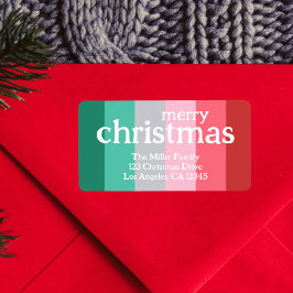 メリークリスマス赤と緑 ラベル