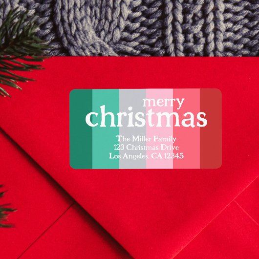メリークリスマス赤と緑 ラベル