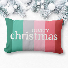 メリークリスマス赤と緑 ランバークッション