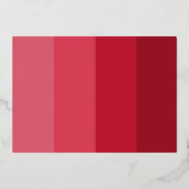 メリークリスマス赤ストライプ実在ファミリー金ゴールド 箔シーズンカード (裏面)