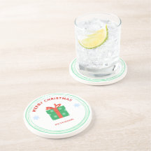 メリークリスマス赤文字ギフトボックス白