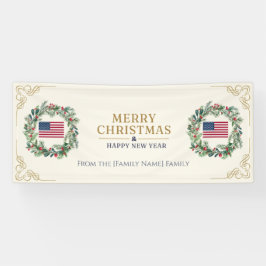 メリークリスマス軍旗バナー 横断幕