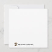 メリークリスマス軍隊をテーマにした有難う ノートカード (裏面)