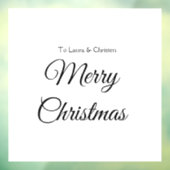 メリークリスマス追加の名前文字カスタム家族の贈り物 ウィンドウサイン (シート3)