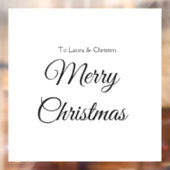 メリークリスマス追加の名前文字カスタム家族の贈り物 ウィンドウサイン (シート2)