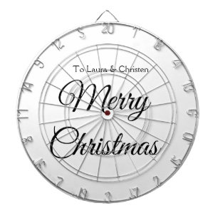 メリークリスマス追加の名前文字カスタム家族の贈り物 ダーツボード