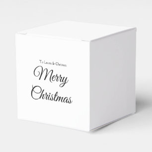 メリークリスマス追加の名前文字カスタム家族の贈り物 フェイバーボックス