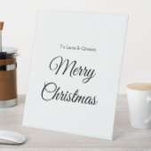 メリークリスマス追加の名前文字カスタム家族の贈り物 台座サイン (インサイチュ)