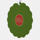 メリークリスマス追加フォト紙オーナメントカード オーナメントカード (左)