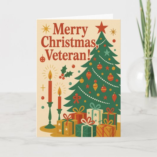 メリークリスマス退役軍人 カード (正面)