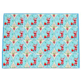 メリークリスマス遊サンタのテニス ラージペーパーバッグ (正面)