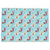 メリークリスマス遊サンタのテニス ラージペーパーバッグ (裏面)