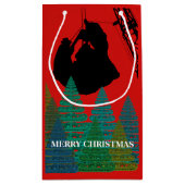 メリークリスマス運転士クレーン運転士 スモールペーパーバッグ (裏面)