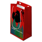 メリークリスマス運転士クレーン運転士 スモールペーパーバッグ (正面アングル)