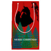 メリークリスマス運転士クレーン運転士 スモールペーパーバッグ (正面)