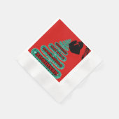 メリークリスマス運転士クレーン運転士 縁ありカクテルナプキン (角)