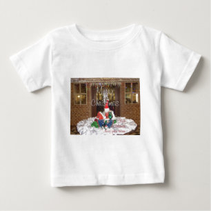 メリークリスマス遠くに休暇ホーム ベビーTシャツ