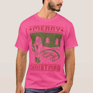 メリークリスマス醜いクリスマスサンタpeeing Ho Tシャツ
