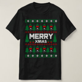 メリークリスマス醜いクリスマスセーター Tシャツ