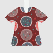 メリークリスマス醜いセーターのクッキー名 オーナメント (裏面)