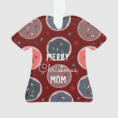 メリークリスマス醜いセーターのクッキー名 オーナメント (正面)