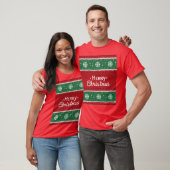 「メリークリスマス醜いセータースタイルTシャツ」 Tシャツ (ユニセックス)