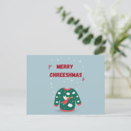 メリークリスマス醜いセーター天使はがき ポストカード