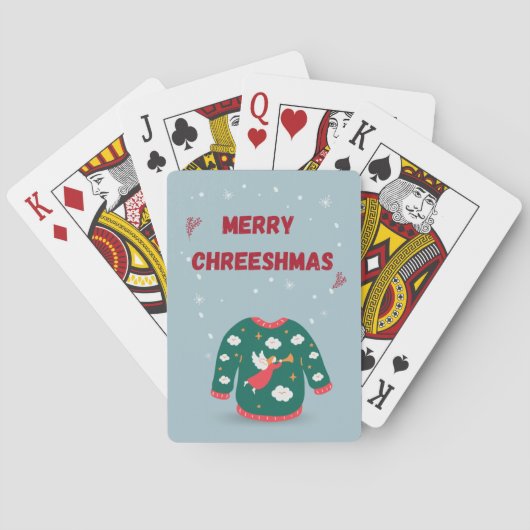 メリークリスマス醜いセーター天使 トランプ (裏面)