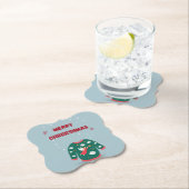 メリークリスマス醜いセーター天使 ペーパーコースター (インサイチュ)