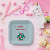 メリークリスマス醜いセーター天使 ペーパープレート (パーティー)