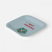 メリークリスマス醜いセーター天使 ペーパープレート (傾斜あり)