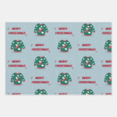 メリークリスマス醜いセーター天使 ラッピングペーパーシート (正面3)