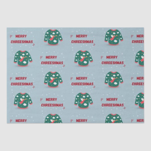 メリークリスマス醜いセーター天使 薄葉紙 (正面)