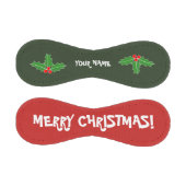 メリークリスマス野球プレゼントと名前をカスタムする 野球ボール (パネル)