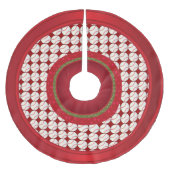 メリークリスマス野球好き ブラッシュドポリエステルツリースカート (正面)