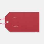 メリークリスマス金ゴールドと赤紙吹雪 ギフトタグ (裏面横)