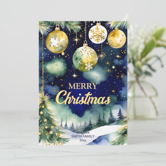 メリークリスマス金ゴールドはナイトウォーターの色を台無しにする シーズンカード (スタンド正面)