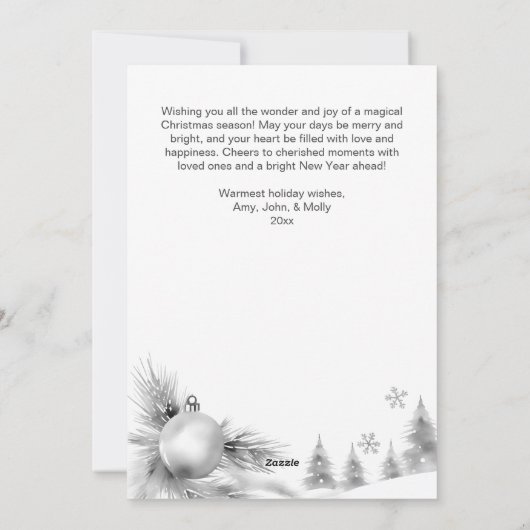 メリークリスマス金ゴールドはナイトウォーターの色を台無しにする シーズンカード (裏面)