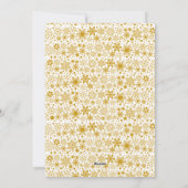 メリークリスマス金ゴールドカスタムファミリーフォトカード シーズンカード (裏面)