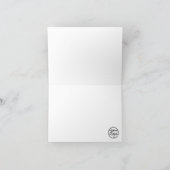 メリークリスマス金ゴールドクリームクリスマススター自身のロゴ シーズンカード (内部)