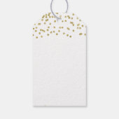 メリークリスマス金ゴールドグリッターギフトラベル ギフトタグ (裏面)