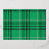 メリークリスマス金ゴールドグリッタースクリプトフォトフェード 箔招待状 (裏面)