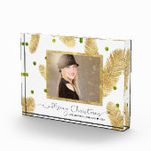 メリークリスマス金ゴールドグリッタースクリプト – フォトブロック (右)