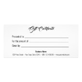 メリークリスマス金ゴールドグリッターモアブランシェのギフトカード ラックカード (裏面)