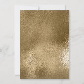 メリークリスマス金ゴールドスクリプトフォトコラージホワイト シーズンカード (裏面)