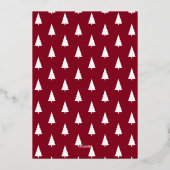 メリークリスマス金ゴールドスクリプト6フォトコラージュ 箔シーズンカード (裏面)